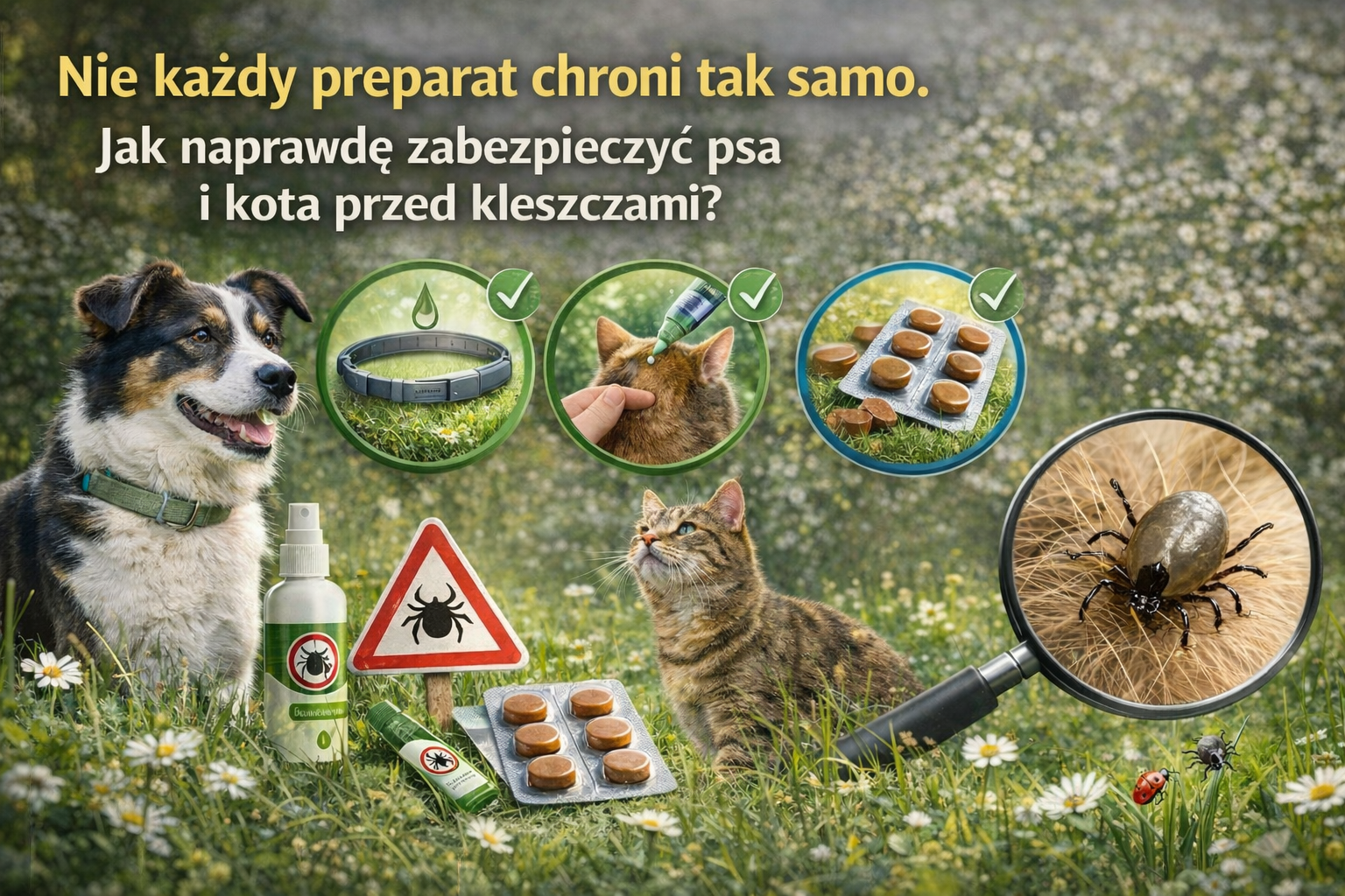 Nie każdy preparat chroni tak samo. Jak naprawdę zabezpieczyć psa i kota przed kleszczami?